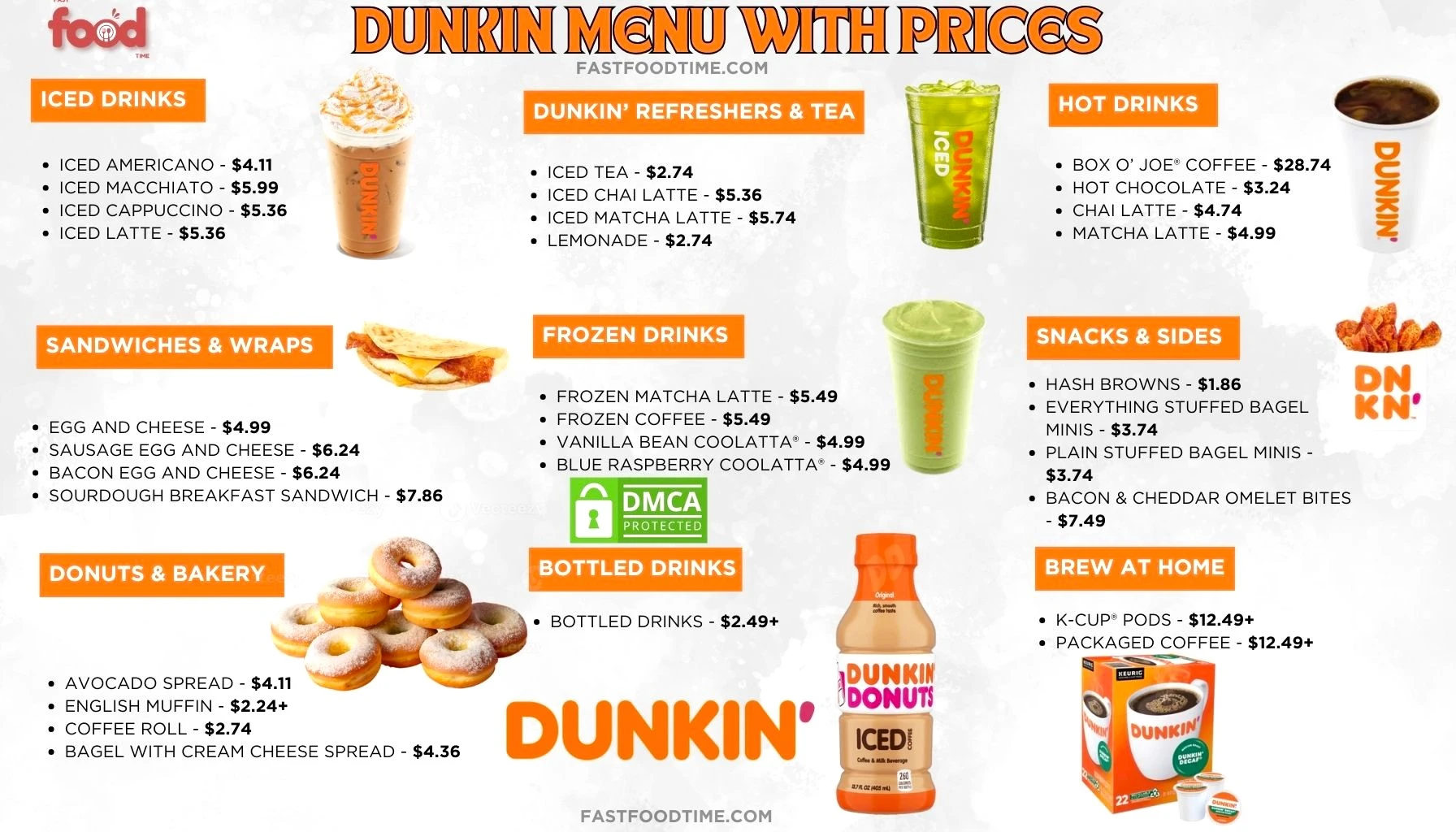 Dunkin Menu With Prices