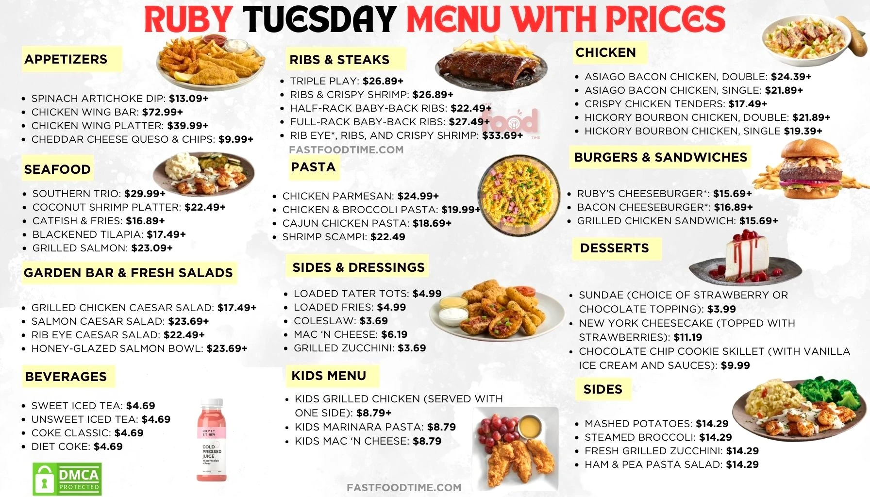 Ruby Tuesday Menu With Prices