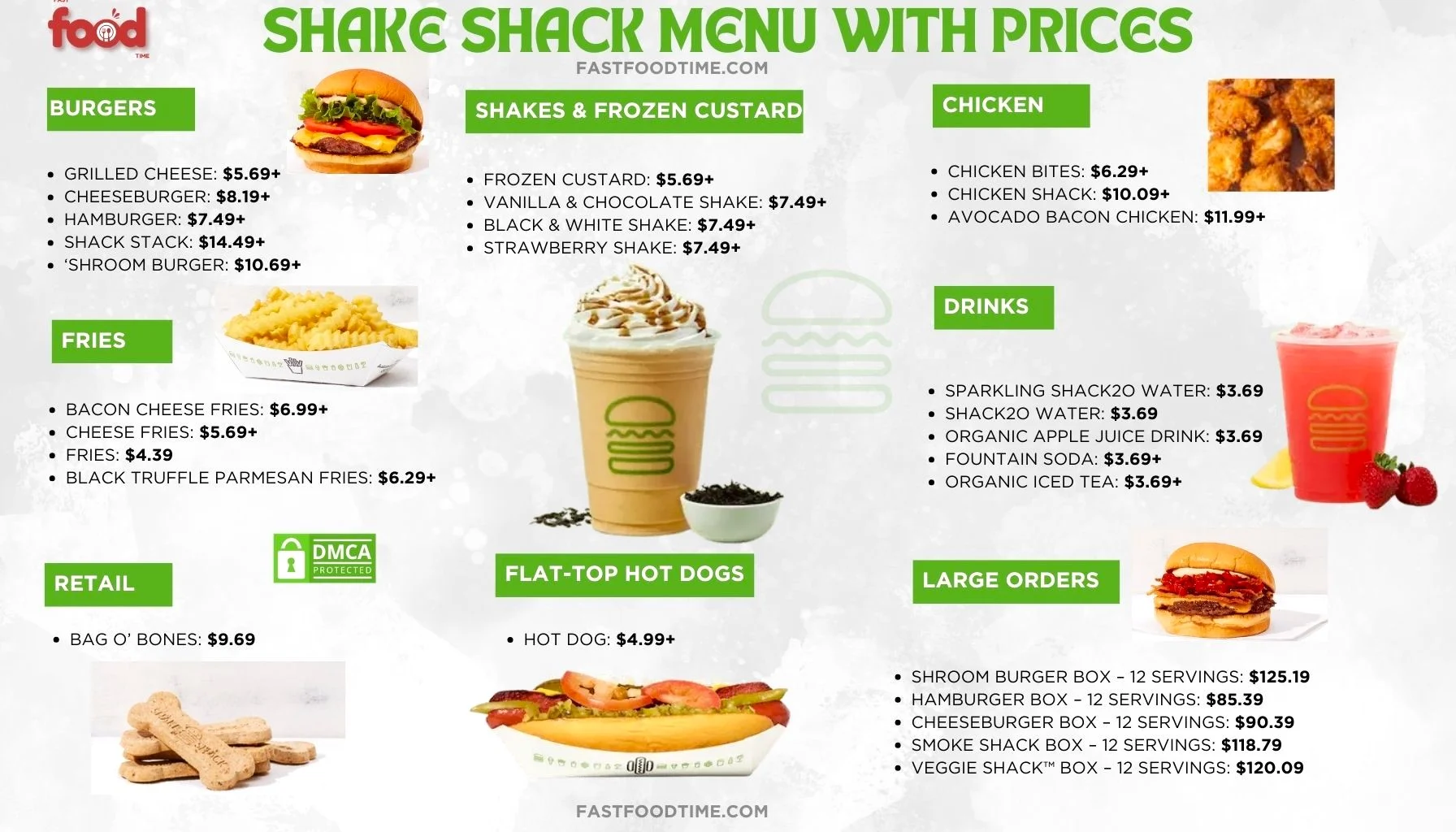 Shake Shack Menu With Prices Order Online Delivery