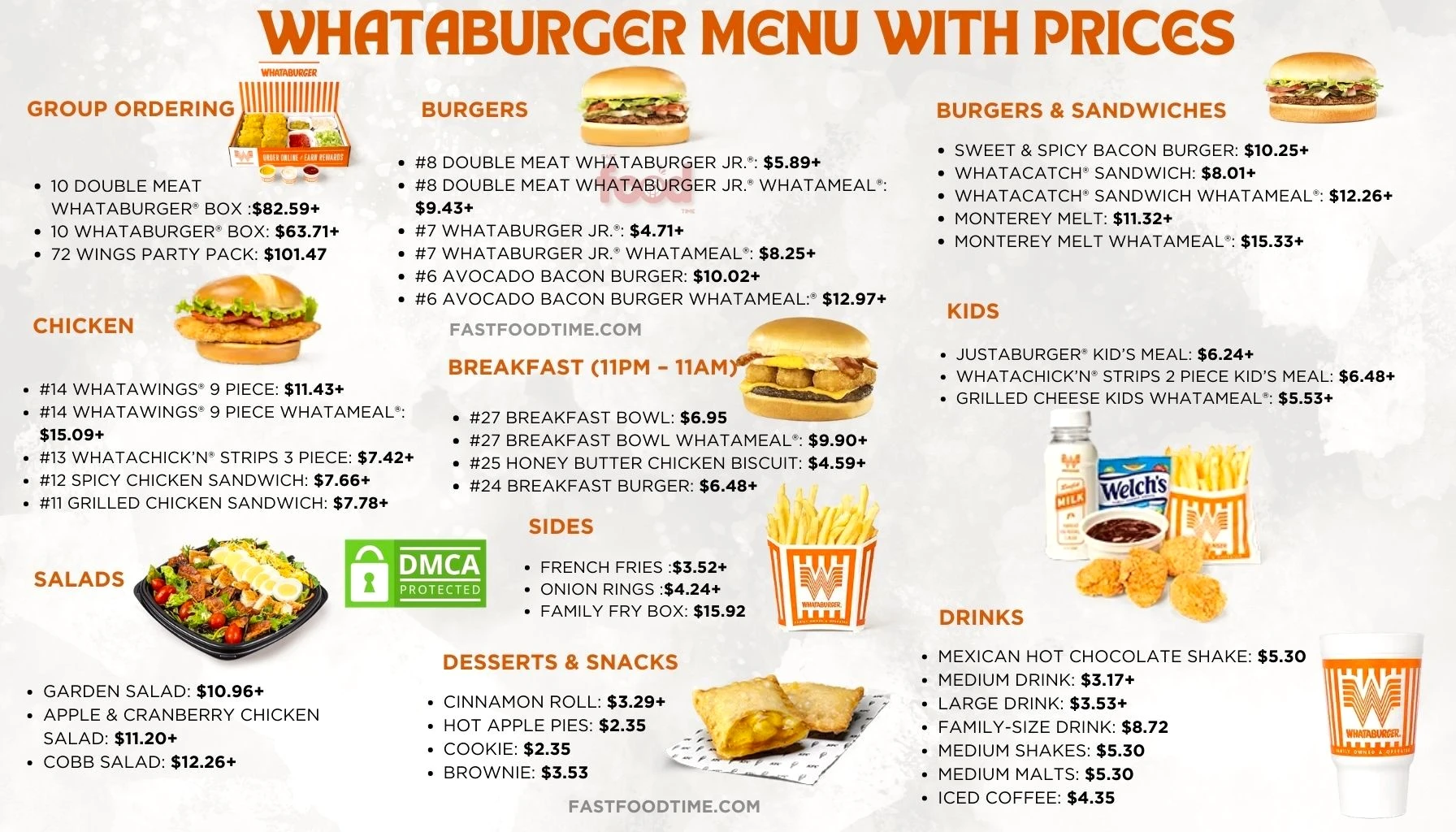 WhataBurger Menu With Prices Order Online Delivery
