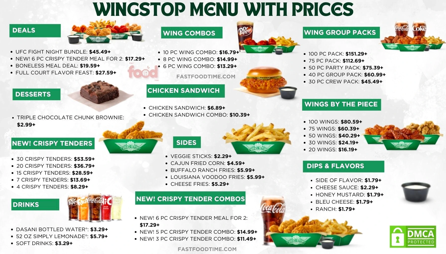 Wingstop menu With Price