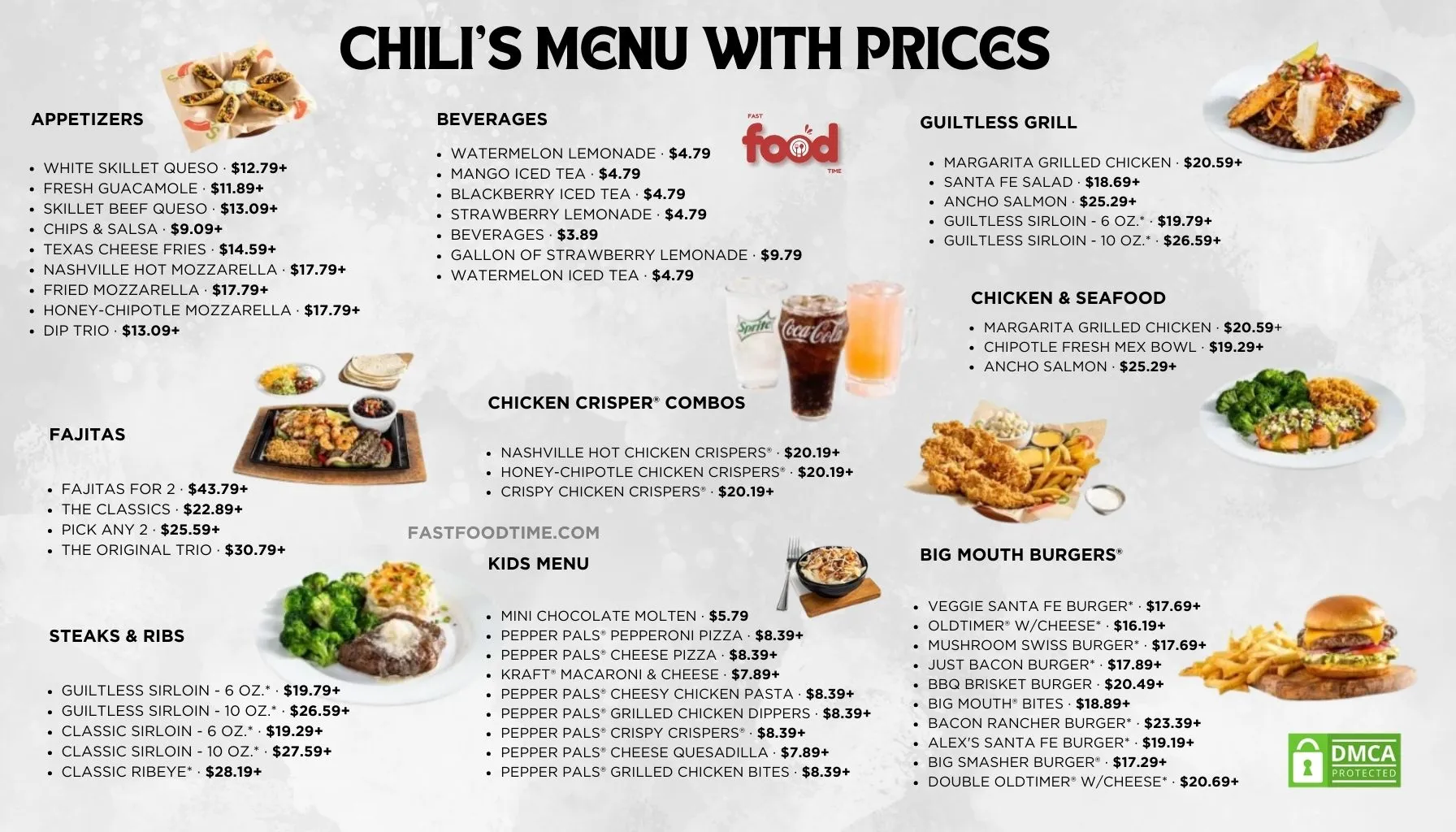 chili's menu With Prices