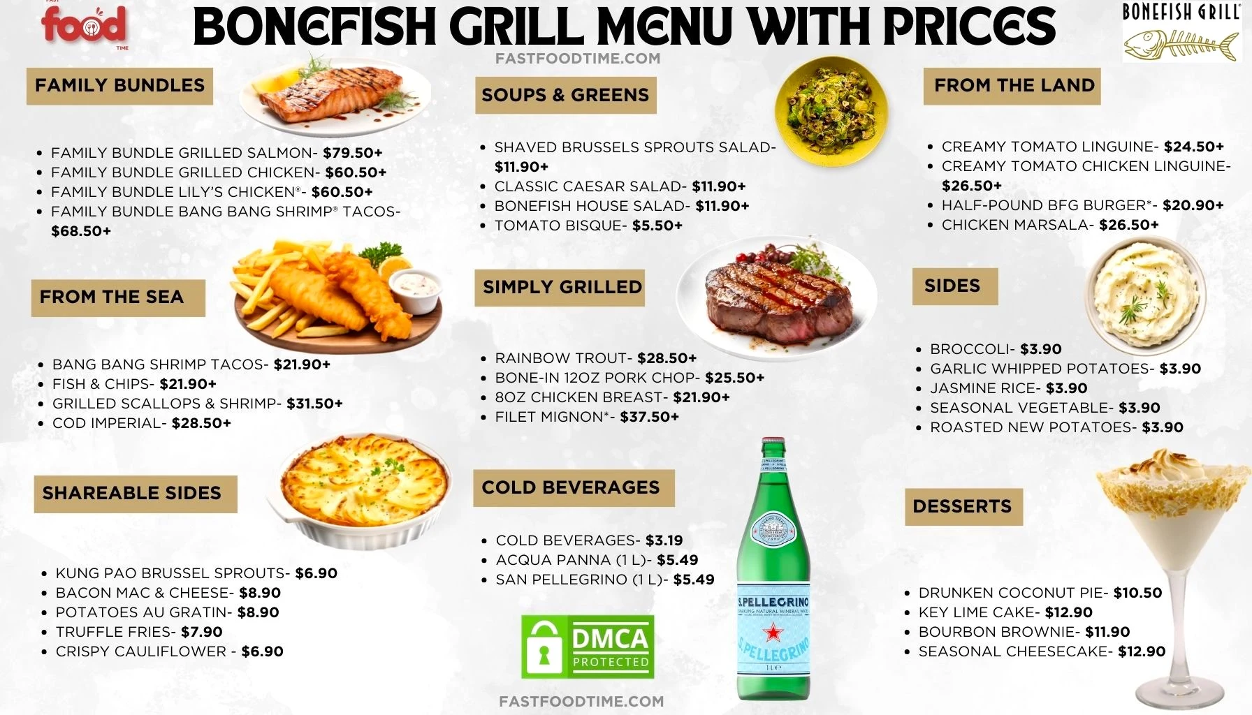 Bonefish Grill Menu With Prices