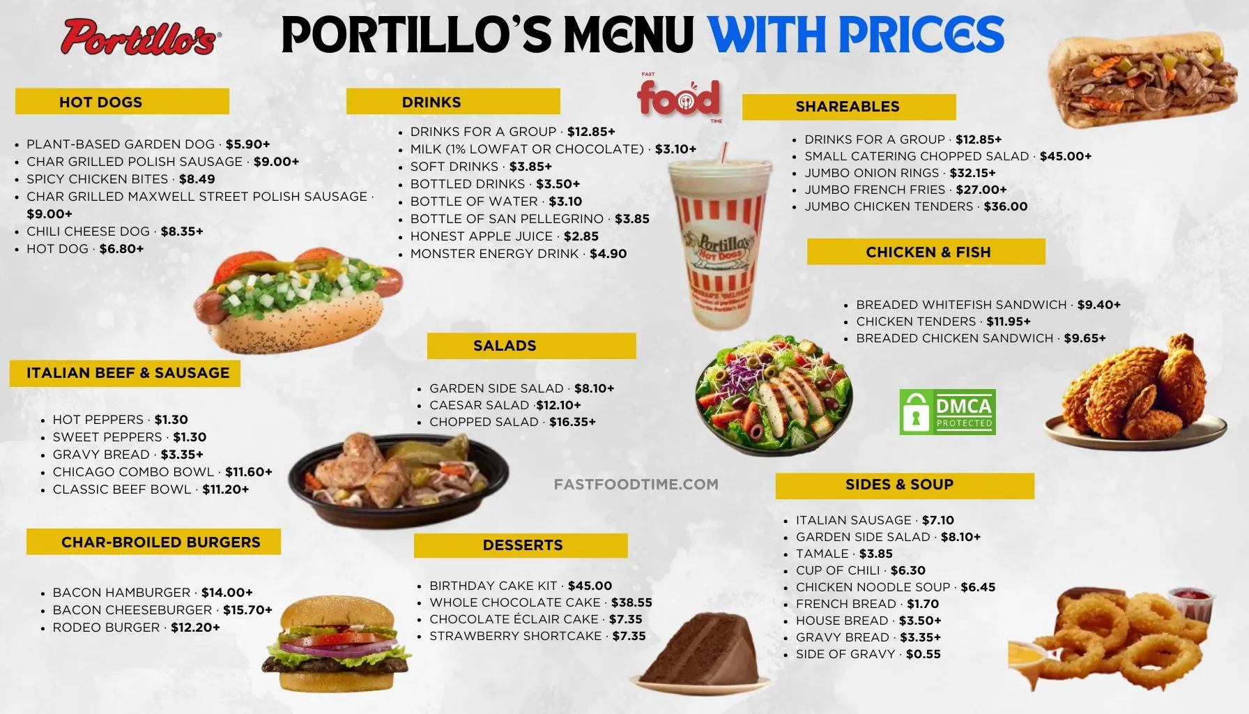 Portillo's Menu With Prices