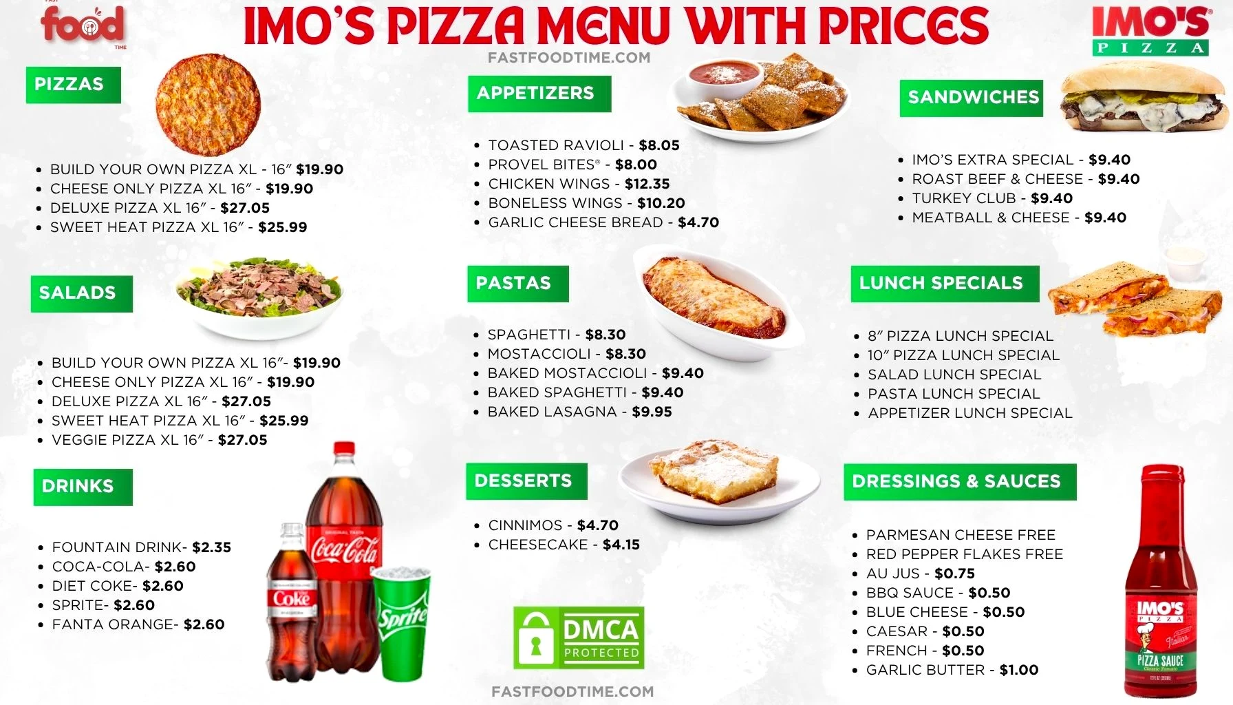 Imo’s Pizza Menu With Prices