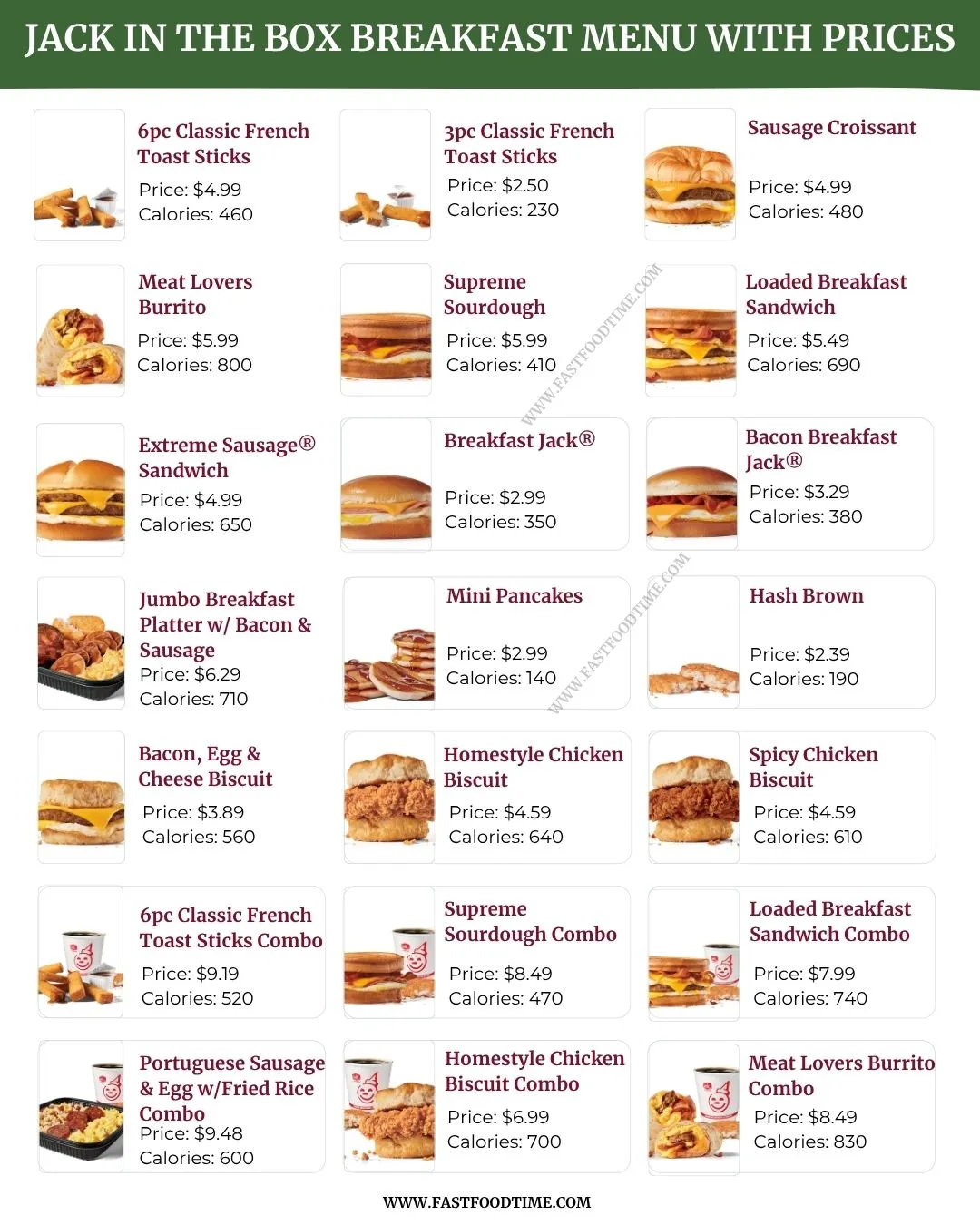 Jack In The Box Breakfast Menu With Prices